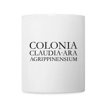 COLONIA CLAUDIA ARA AGRPPINENSIUM Vintage Schwarz - Tasse - Weiß - Vorne