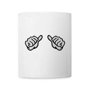 hands - Mug - white - Front