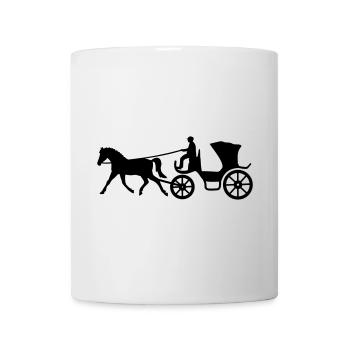 kutsche kutscher pferd geschenkidee - Tasse - Weiß - Vorne