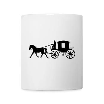 kutsche kutscher pferd - Tasse - Weiß - Vorne