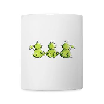 Frosch Trio - Tasse - Weiß - Vorne