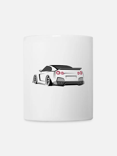 gtr racing tuner symbol geschenkidee - Tasse - Weiß