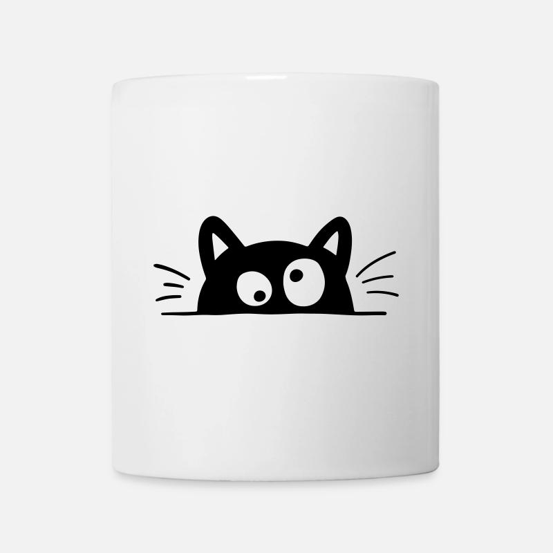 Drôle Chat - Mug blanc - blanc