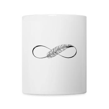 Cute Lines Infinity Feder - Tasse - Weiß - Vorne