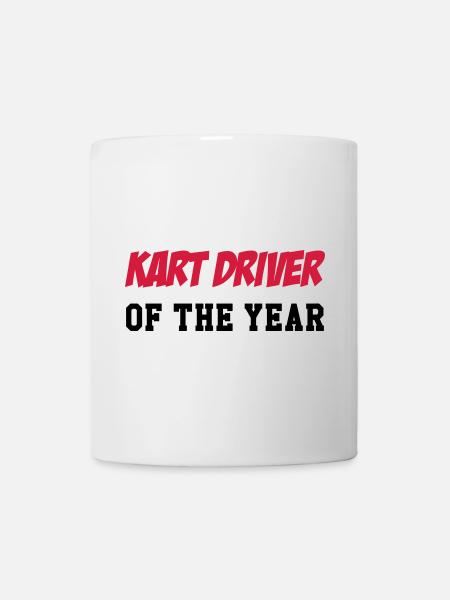 Karting / Kart / Pilote / Voiture - Mug blanc - blanc