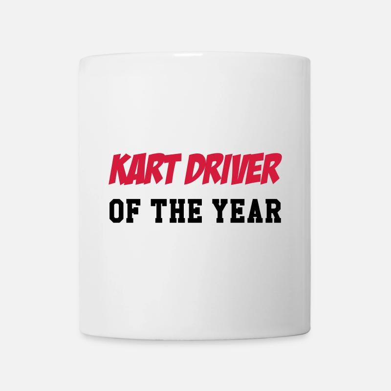 Karting / Kart / Pilote / Voiture - Mug blanc - blanc