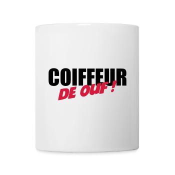 Coiffure / Coiffeur / Coiffeuse / Mode / Cheveux - Mug blanc - blanc - Devant