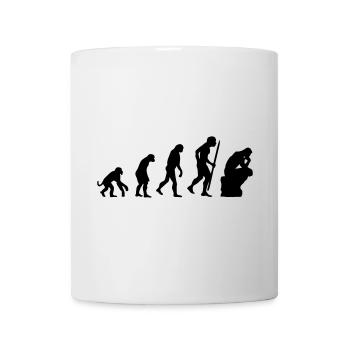 Evolution of the thinker philosophy, philosopher - Mug - white - Front