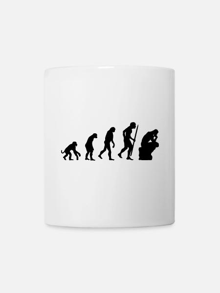 Evolution de la philosophie du penseur, philosophe - Mug blanc - blanc