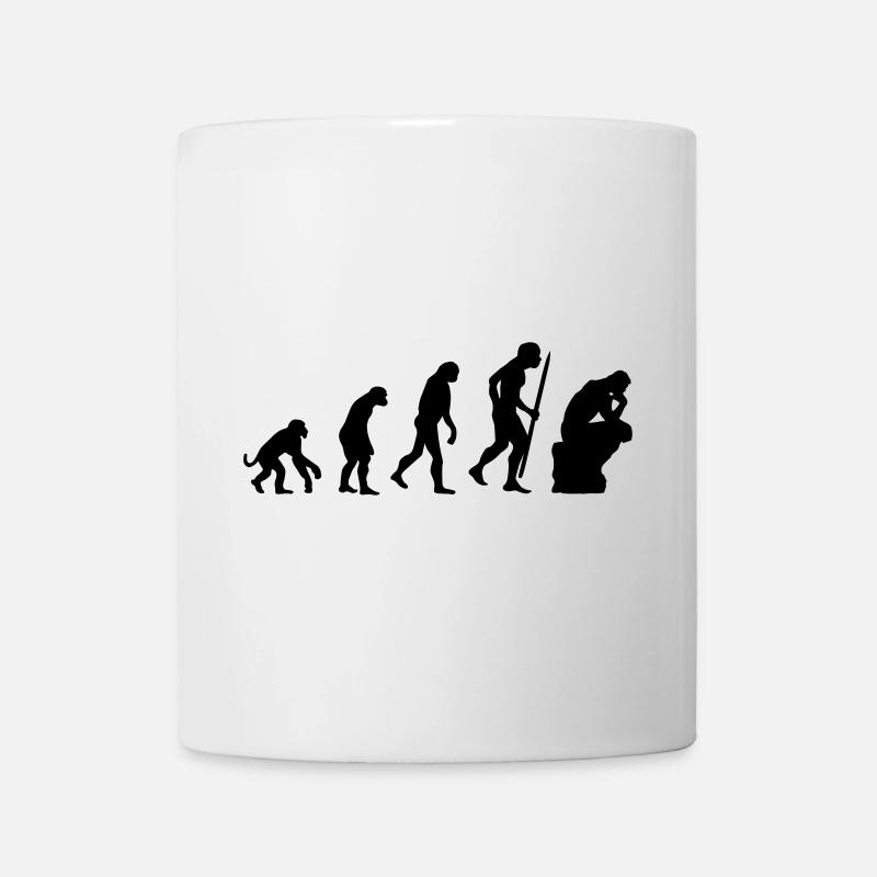 Evolution de la philosophie du penseur, philosophe - Mug blanc - blanc
