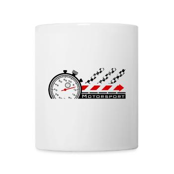 Chronomètre de sport automobile - Mug blanc - blanc - Devant