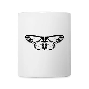 Nachtfalter / Schmetterling / Motte - Tasse - Weiß - Vorne