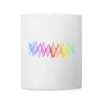 Abstract Lines Design 04 - Mug - white - Front