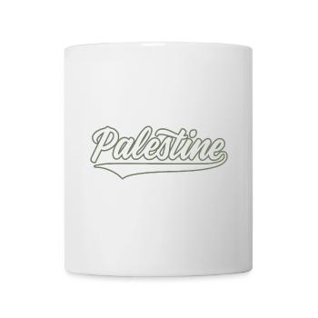 Palestine style baseball vert olive-blanc - Mug blanc - blanc - Devant