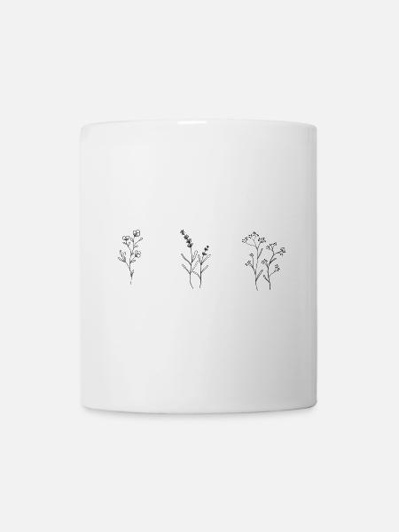 Floral Wildflowers - Tasse - Weiß