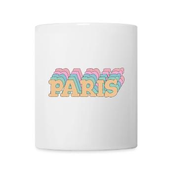 Paris – Faute de frappe pastel & style urbain - Mug blanc - blanc - Devant