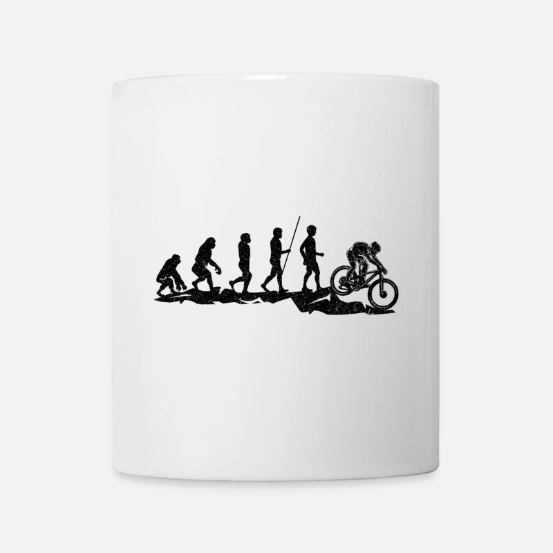 Evolution mountain bike - Mug - white
