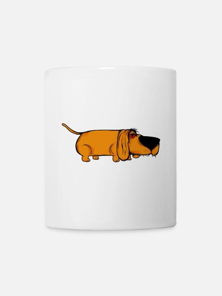 Amber Doxie mit Tusky Grinsen - Tasse - Weiß