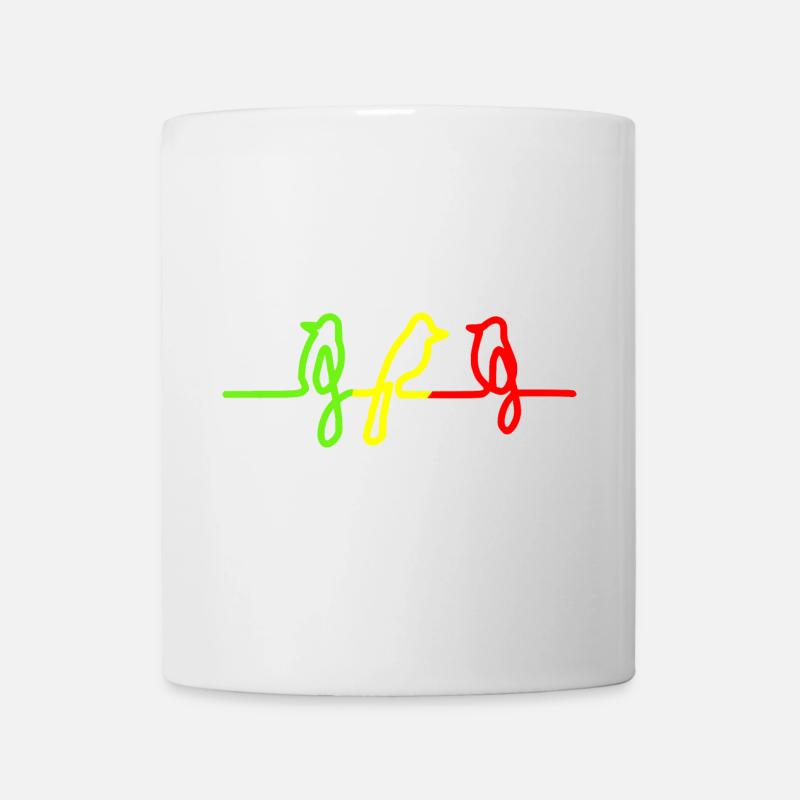 Three little birds Reggae Rasta Jamaica Vogel - Tasse - Weiß