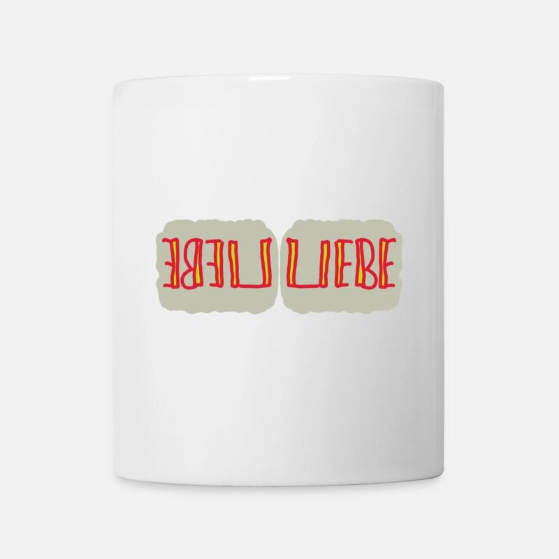 Herzliche Liebe Reflexionen - Tasse - Weiß