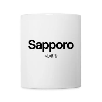 Sapporo Japan Minimal Typography - Mug - white - Front