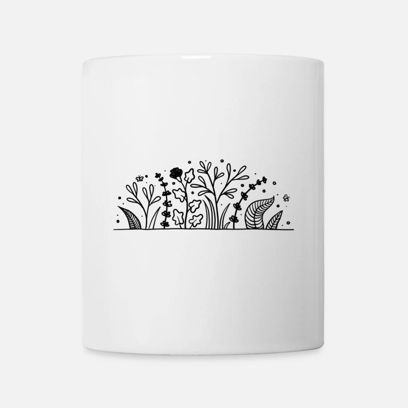 Pflanzen - Tasse - Weiß