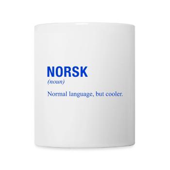 NORWEGEN Norway Norwegische Sprache Norwegisch - Tasse - Weiß - Vorne