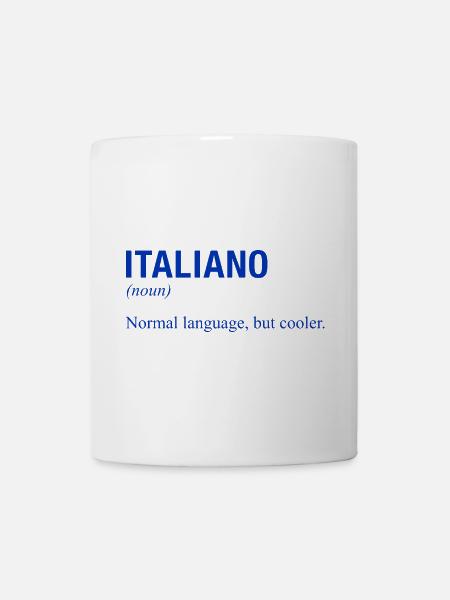 ITALIEN Langue Parler Italien Italie - Mug blanc - blanc