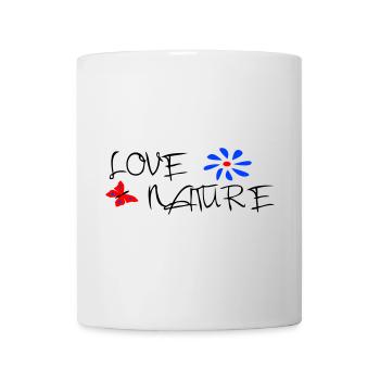 Nature, Butterfly, Love - Mug - white - Front