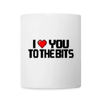 I love you to the bits - Mug - white - Front