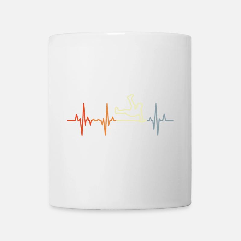 Hip Hop Dance Heartbeat - Mug blanc - blanc