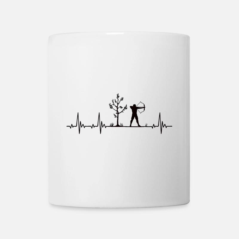 Tir à l’arc Heartbeat Archer Heartbeat - Mug blanc - blanc