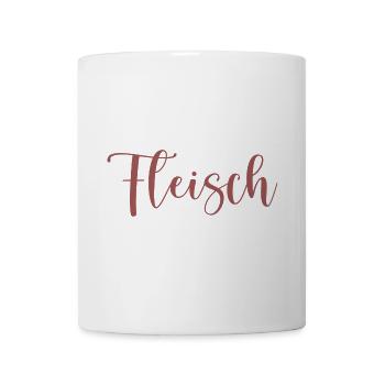 Fleisch - Tasse - Weiß - Vorne