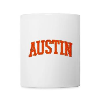Austin Varsity Schriftzug - Tasse - Weiß - Vorne