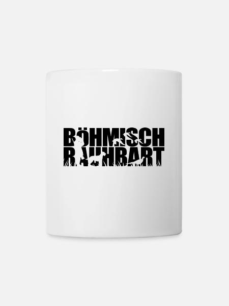 BÖHMISCH RAUHBART Jagdhunde Jagdhund Wilsigns - Tasse - Weiß