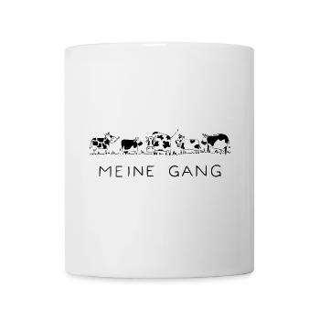 Meine Gang - Kühe, Bauernhof, Tierliebe, Landwirt - Tasse - Weiß - Vorne