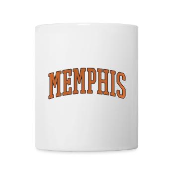 Memphis Varsity Arc Logo - Mug - white - Front