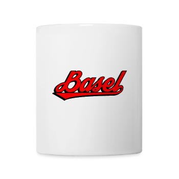 Lettrage de Bâle rétro - Mug blanc - blanc - Devant