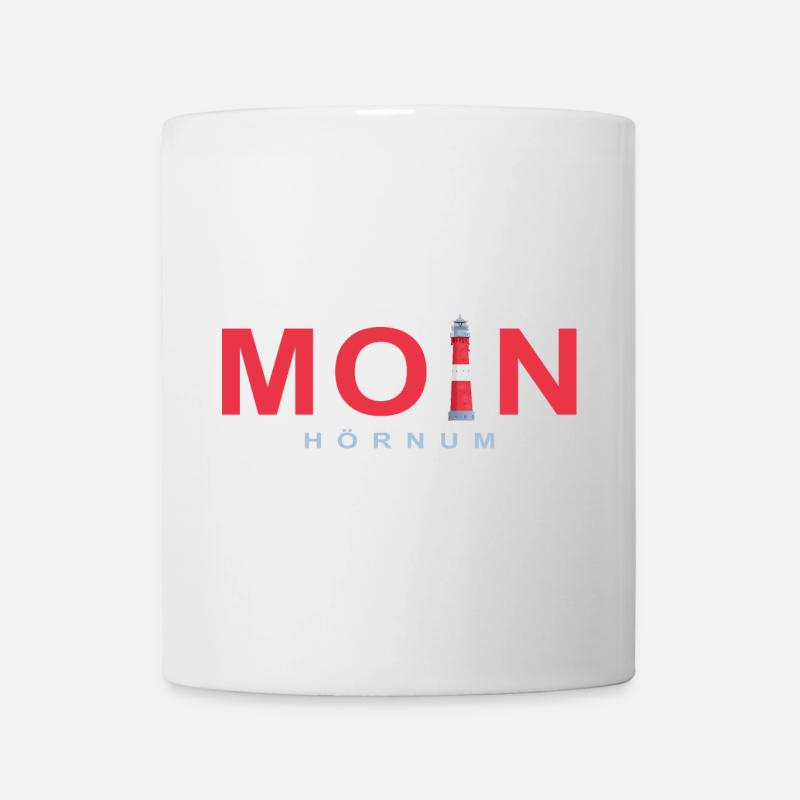 Moin Hörnum, Sylt, Deutsche Nordsee - Tasse - Weiß