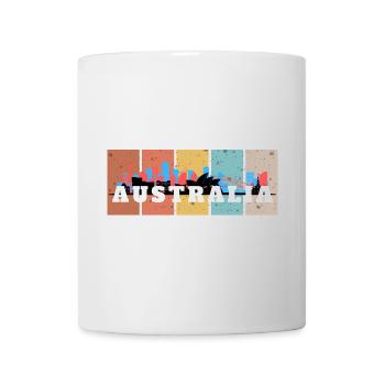 Australia Skyline Panels - Tasse - Weiß - Vorne