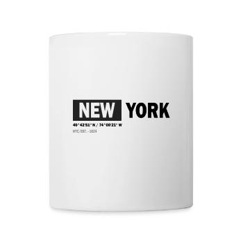 NEW YORK - Coordinates - Mug - white - Front