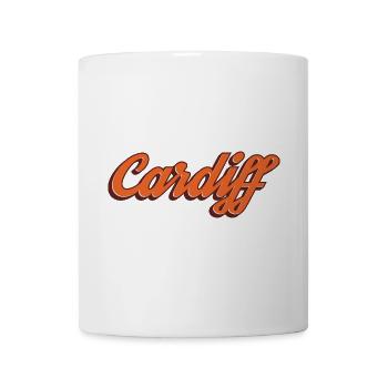 Cardiff Script Orange - Tasse - Weiß - Vorne