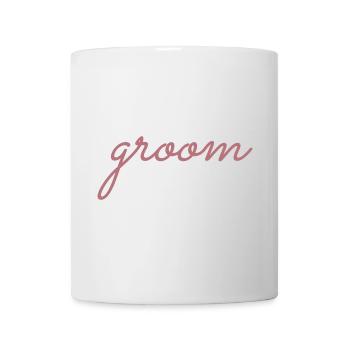 Groom Cool Matching Couple Wedding Party Mariage - Mug blanc - blanc - Devant