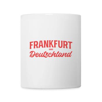 Frankfurt Deutschland Vintage - Tasse - Weiß - Vorne