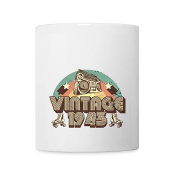 1943 Anniversaire né en 1943 Retro Vintage - Mug blanc - blanc - Devant