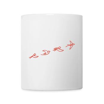 Der Flug des roten Vogels - Tasse - Weiß - Vorne