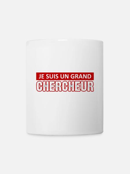 je suis un grand chercheur - Mug blanc - blanc