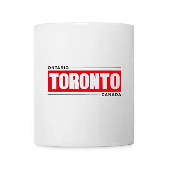 Toronto Bold Red Black Logo - Mug - white - Front