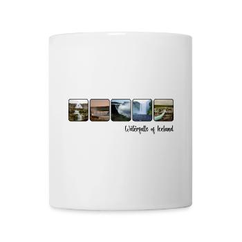 Cascades d’Islande - Mug blanc - blanc - Devant