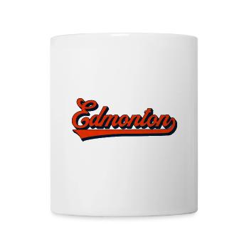 Edmonton Script Vintage Logo - Mug blanc - blanc - Devant
